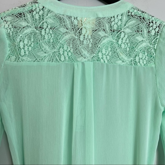 Mossimo Supply Co. XS Teal Belted Peasant Tunic NWT - Picture 7 of 13